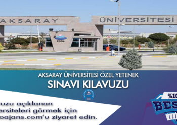 Aksaray Üniversitesi Besyo Özel Yetenek Sınavı