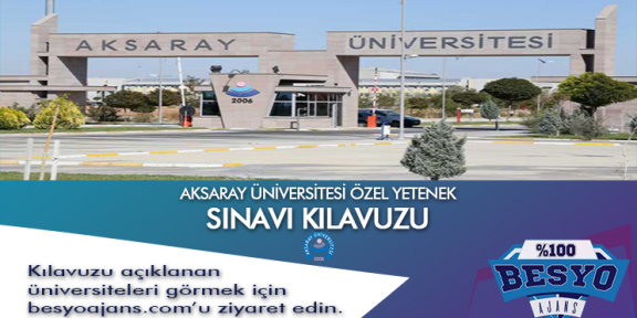 Aksaray Üniversitesi Besyo Özel Yetenek Sınavı