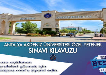 Antalya Akdeniz Üniversitesi Besyo Özel Yetenek Sınavı