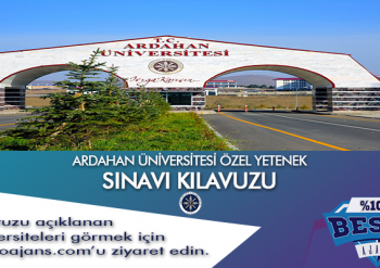 Ardahan Üniversitesi Besyo Özel Yetenek Sınavı