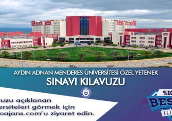 Aydın Adnan Menderes Üniversitesi Özel Yetenek Sınavı