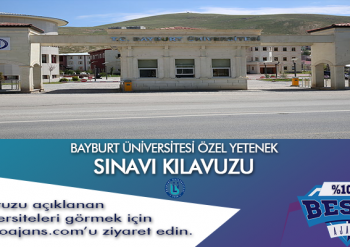 Bayburt Üniversitesi Besyo Özel Yetenek Sınavı