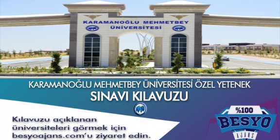 Karamanoğlu Mehmetbey Üniversitesi Besyo Özel Yetenek Sınavı
