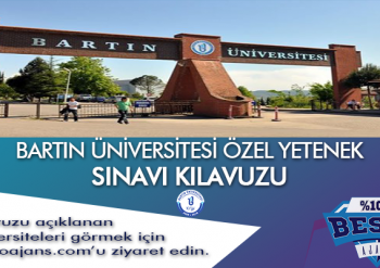 Bartın Üniversitesi BESYO Özel Yetenek Sınavı
