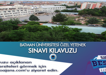 Batman Üniversitesi Besyo Özel Yetenek Sınavı