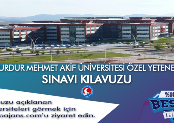 Burdur Mehmet Akif Ersoy Üniversitesi Besyo Özel Yetenek Sınavı