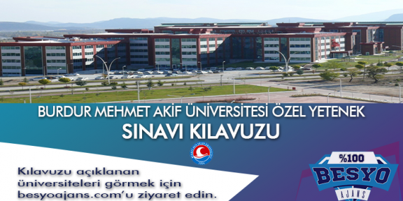 Burdur Mehmet Akif Ersoy Üniversitesi Besyo Özel Yetenek Sınavı