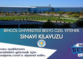 BİNGÖL ÜNİVERSİTESİ BESYO ÖZEL YETENEK