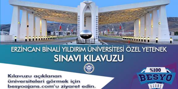 Erzincan Binali Yıldırım Üniversitesi Besyo Özel Yetenek Sınavı