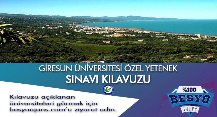 Giresun Üniversitesi Besyo Özel Yetenek Sınavı