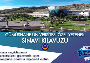 Gümüşhane Üniversitesi Besyo Yetenek Sınavı