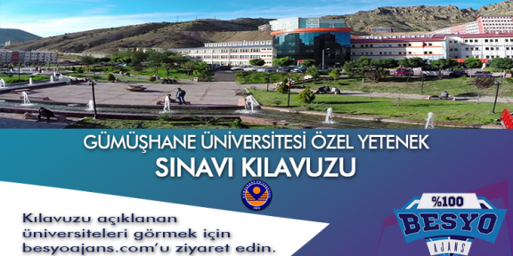 Gümüşhane Üniversitesi Besyo Yetenek Sınavı