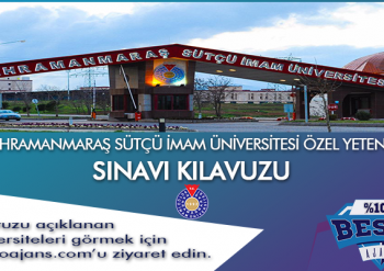 Kahramanmaraş Sütçü İmam Üniversitesi Besyo Özel Yetenek Sınavı
