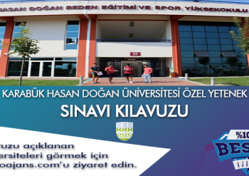 Karabük Üniversitesi Besyo Özel Yetenek Sınavı