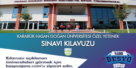 Karabük Üniversitesi Besyo Özel Yetenek Sınavı