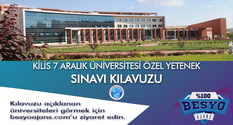 Kilis 7 Aralık Üniversitesi Besyo Özel Yetenek Sınavı