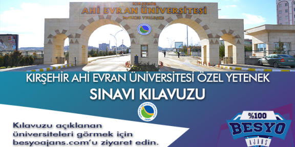 Kırşehir Ahi Evran Üniversitesi Besyo Özel Yetenek Sınavı