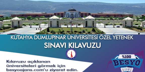 Kütahya Dumlupınar Üniversitesi Besyo Özel Yetenek Sınavı