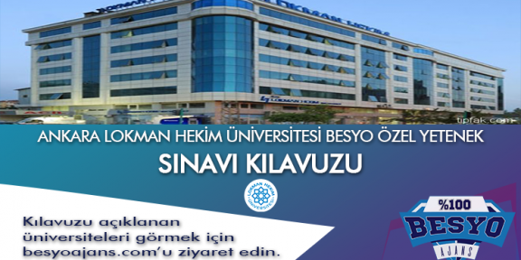 Ankara Lokman Hekim Üniversitesi Besyo Özel Yetenek Sınavı