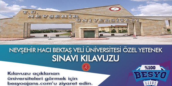 Nevşehir Hacıbektaş Veli Üniversitesi Besyo Özel Yetenek Sınavı