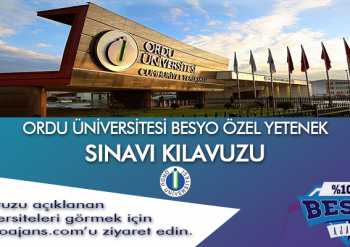 Ordu Üniversitesi Besyo Özel Yetenek Sınavı
