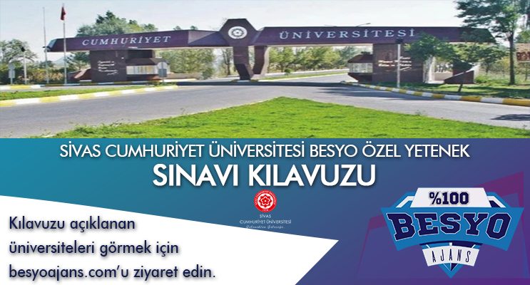 Sivas Cumhuriyet Üniversitesi Besyo Özel Yetenek Sınavı