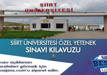 Siirt Üniversitesi Besyo Özel Yetenek Sınavı