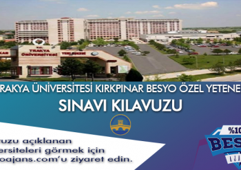 Edirne Trakya Üniversitesi Kırkpınar Besyo Özel Yetenek Sınavı