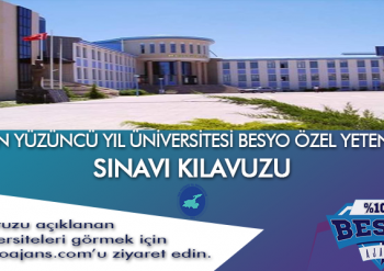 VAN YÜZÜNCÜ YIL ÜNİVERSİTESİ BESYO ÖZEL YETENEK