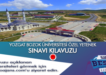 Yozgat Bozok Üniversitesi Besyo Özel Yetenek Sınavı