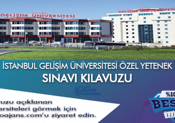 İstanbul Gelişim Üniversitesi Besyo Özel Yetenek Sınavı