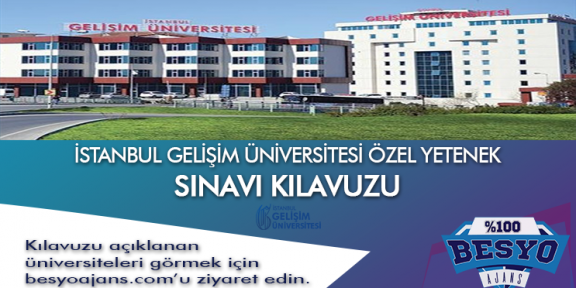 İstanbul Gelişim Üniversitesi Besyo Özel Yetenek Sınavı