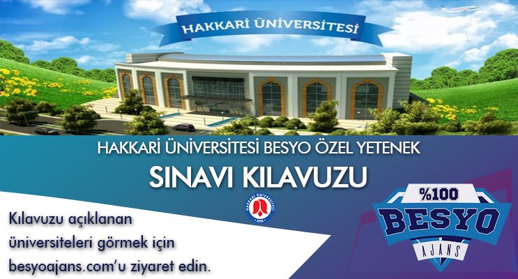 Hakkari Üniversitesi Besyo Özel Yetenek Sınavı Kılavuzu