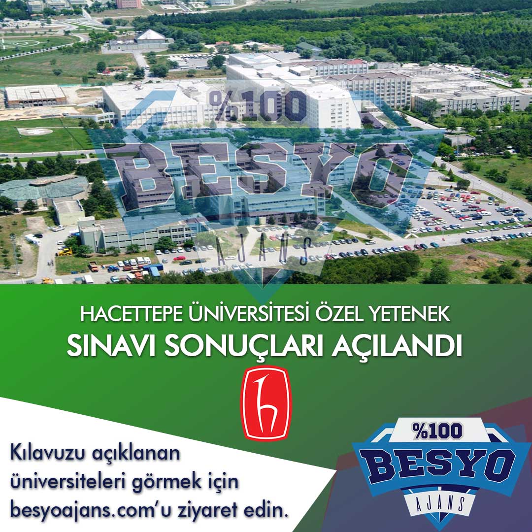 Hacettepe Üniversitesi BESYO Özel Yetenek Sınavı Sonuçları 2020