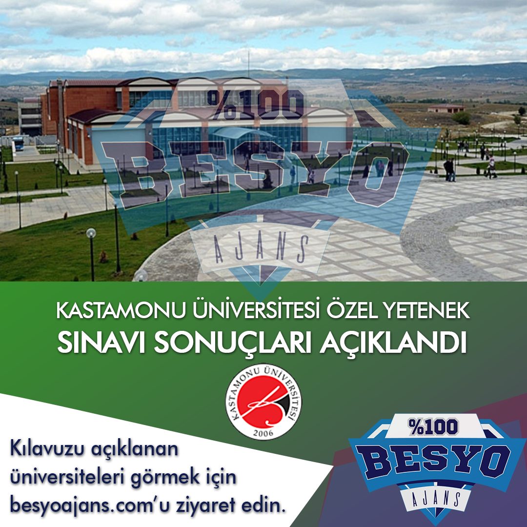 Kastamonu Üniversitesi Besyo Özel Yetenek Sınavı Sonuçları Açıklandı 2019