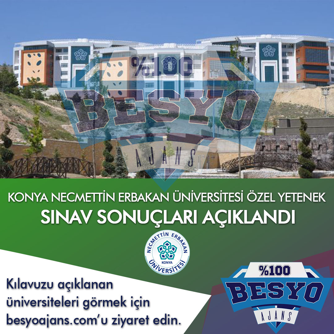 Necmettin Erbakan Üniversitesi BESYO Özel Yetenek Sınavı Sonuçları 2019
