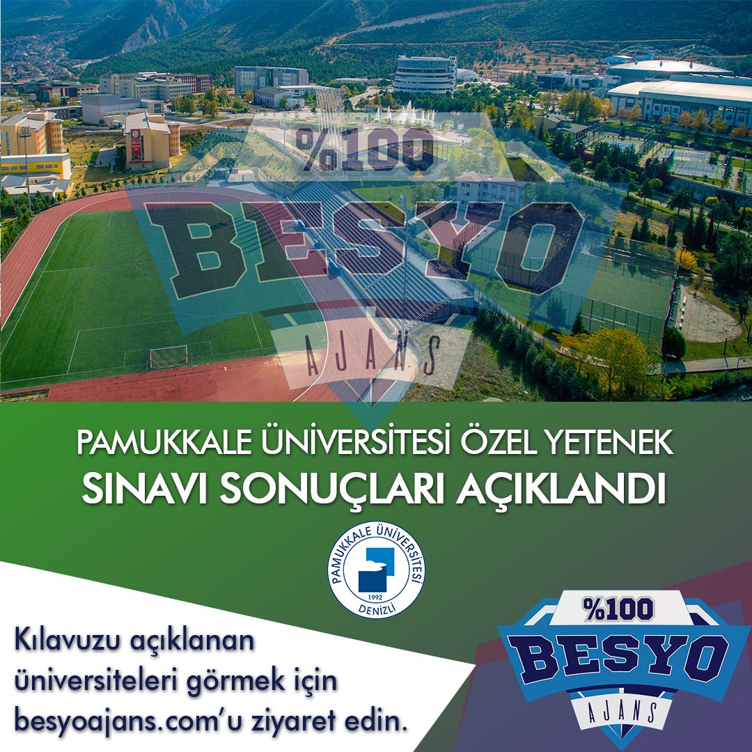 Pamukkale Üniversitesi Spor Bilimleri Fakültesi Özel Yetenek Sınavı Sonuçları 2019