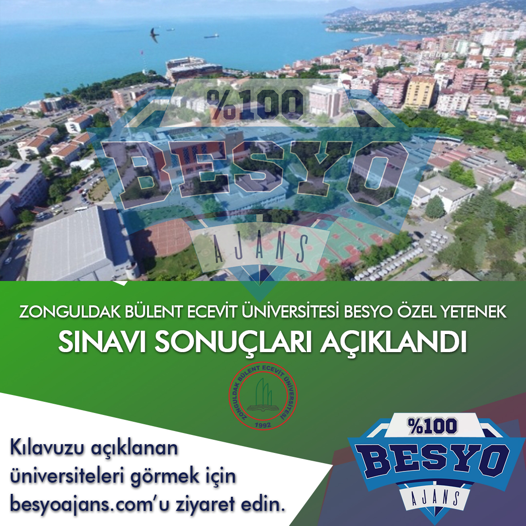 Zonguldak Bülent Ecevit Üniversitesi BESYO Özel Yetenek Sınavı Sonuçları 2019