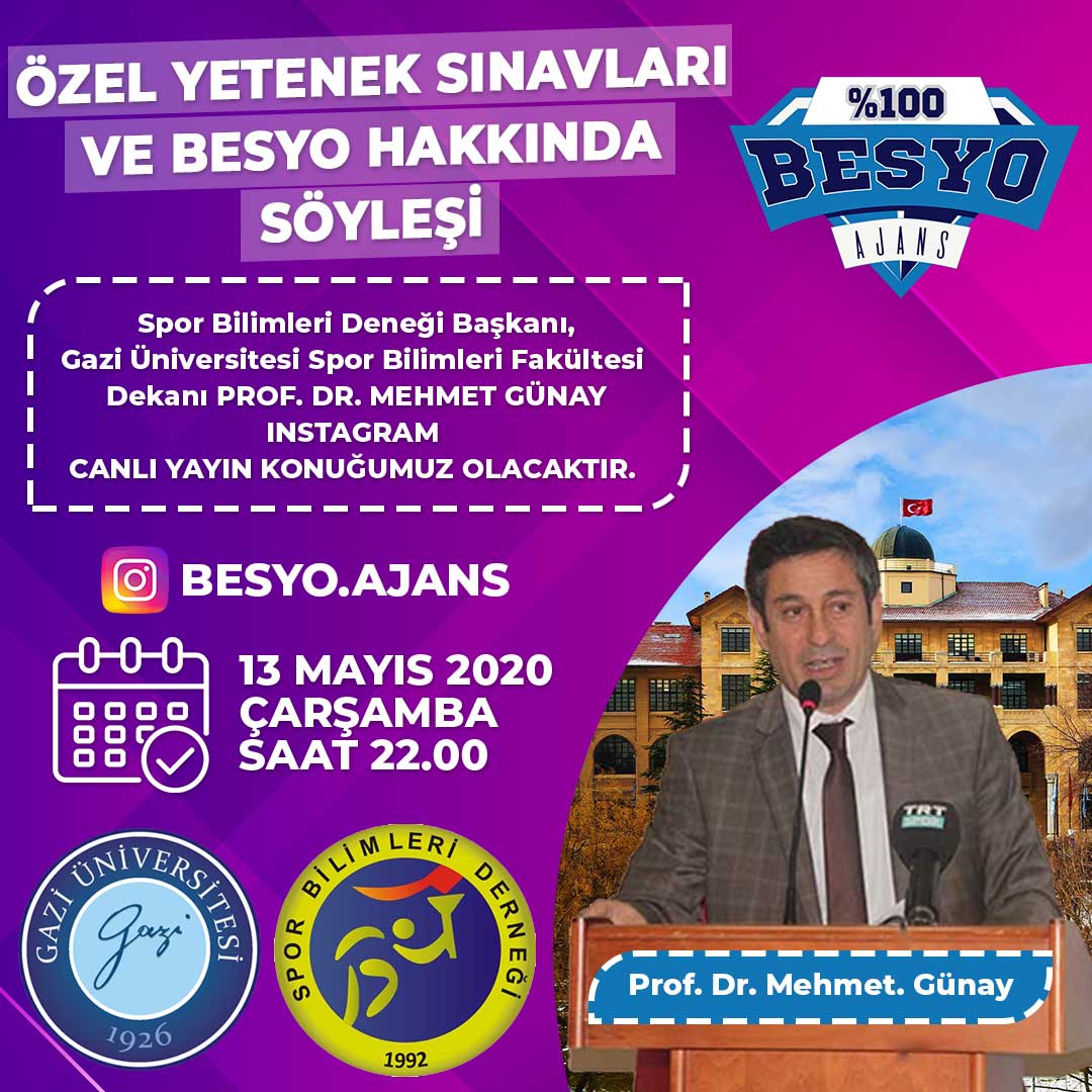 Özel Yetenek Sınavları ve Besyo Hakkında Söyleşi | Prof. Dr. Mehmet GÜNAY